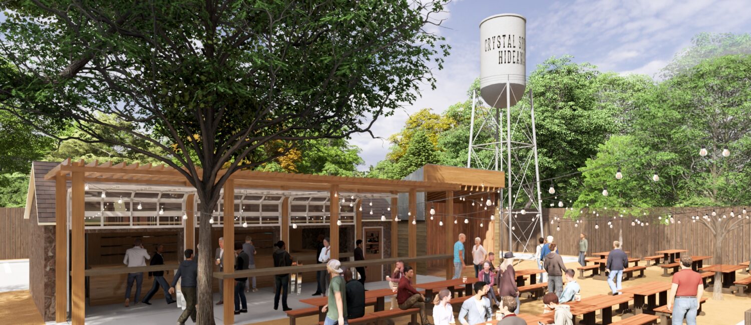 Crystal Springs Hideaway adds a beer garden to The River District