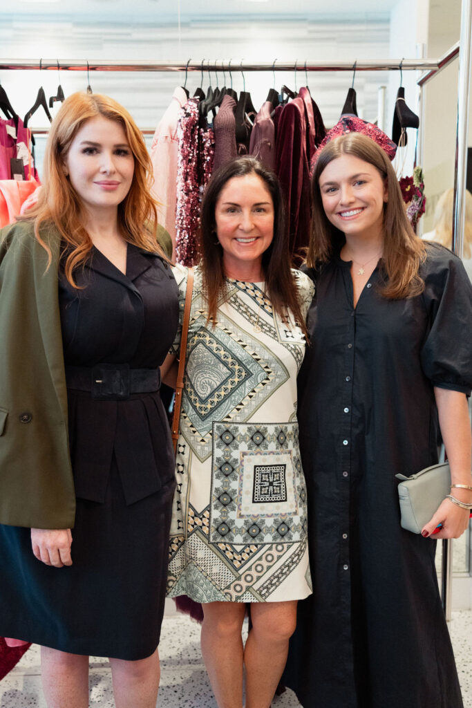 Beth McEntee, Jessica Gibbons, Emily Gray at the Orange Show's Dalidada dress-up party at Tootsies.  (Photo by Jane Perkins)