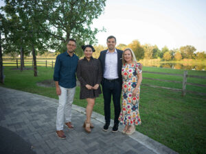 Event Chairs Peter and Andi Holt, Event Speaker Danny Buettner, Jr., Tracey Brown, Executive Director of Amazing Place