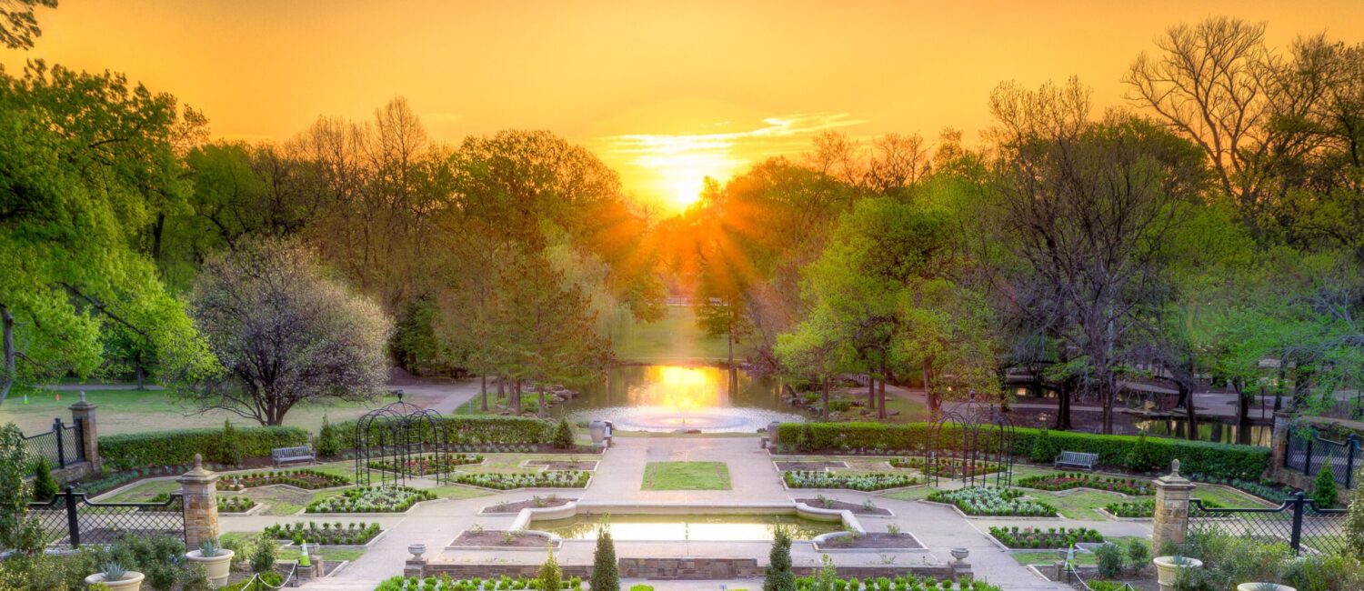 The Rose Garden at sunset
