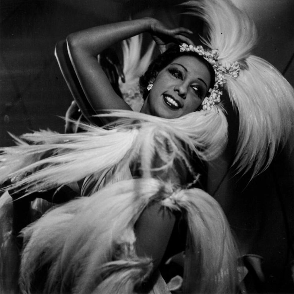 Francis Apesteguy's "Josephine Baker Posed Before The Show," 1960s, at Akim Monet Fine Arts