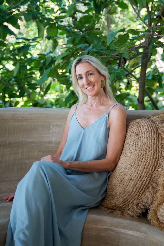 Author Laurann Claridge at Palmaïa-The House of Aïa. (Photo by Korena Bolding)