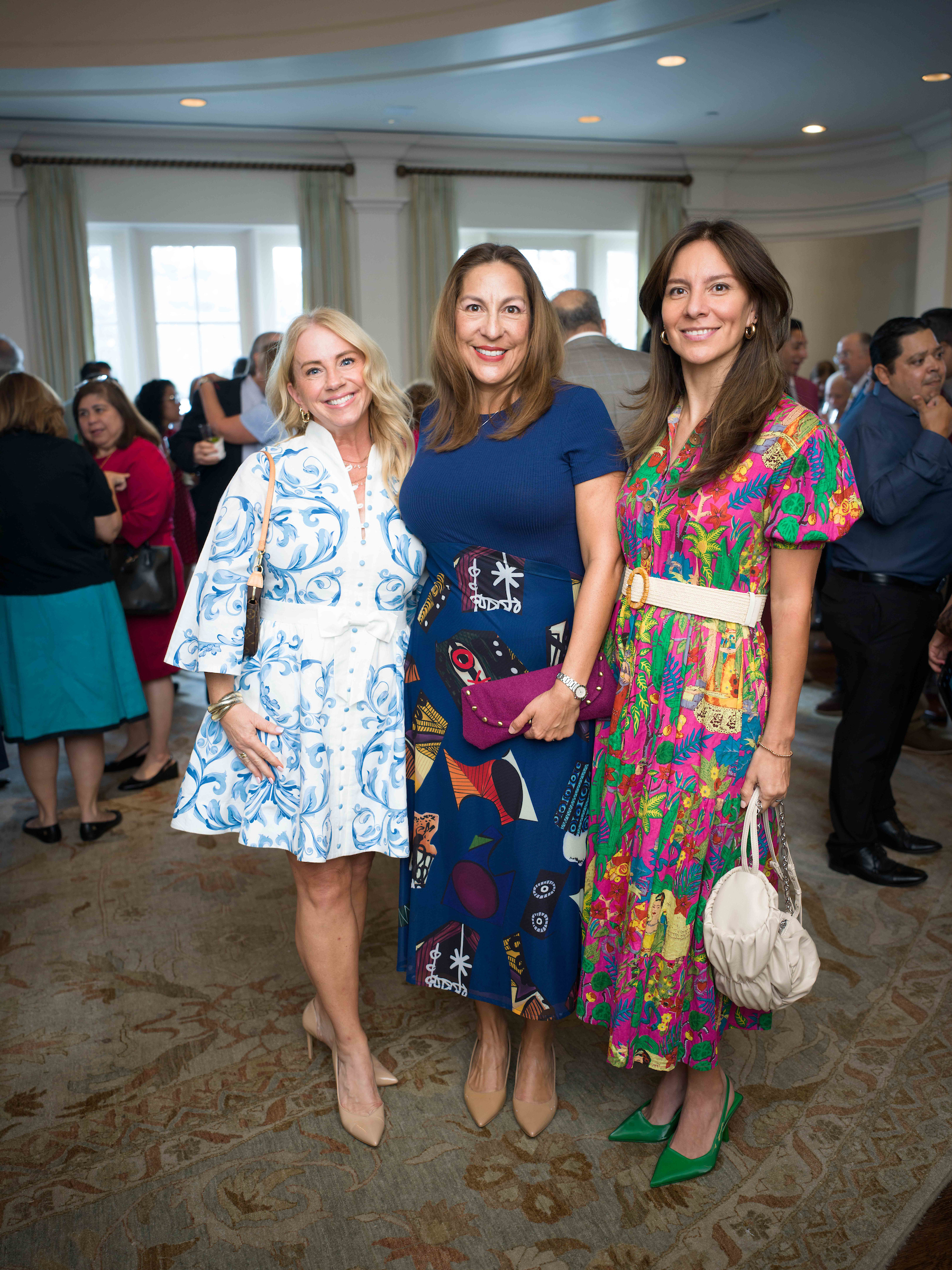 Jan Mendenhall, Xochitl Ljuboja, Miriam Zatarain at the El Centro de Corazón luncheon.
