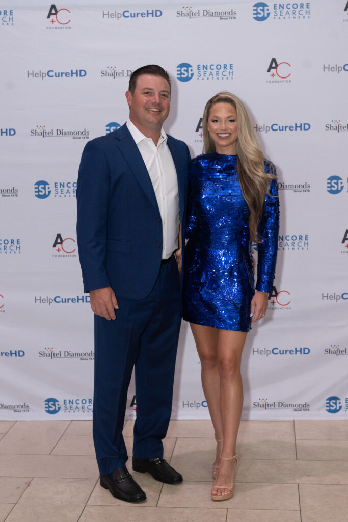 Joe Smith & Allie LaForce at the HelpCureHD evening. (Photo by Wilson Parish)