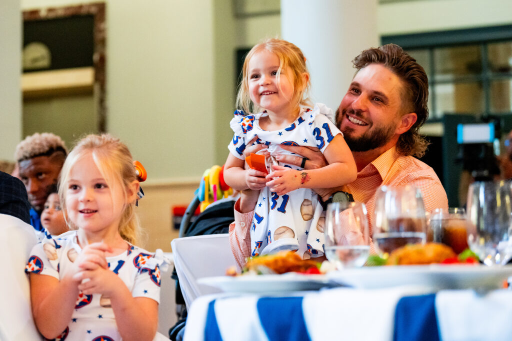 Kendall Graveman is just one of the Astros dads who took care of the kids while their wives hit the runway. (Courtesy Houston Astros)