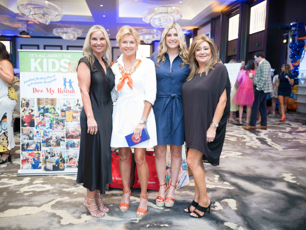 Kim Eschete, Susan Plank, Kendall Plank ,Rebecca Davis at the 'Team Up' fundraiser (Photo by Daniel Ortiz)