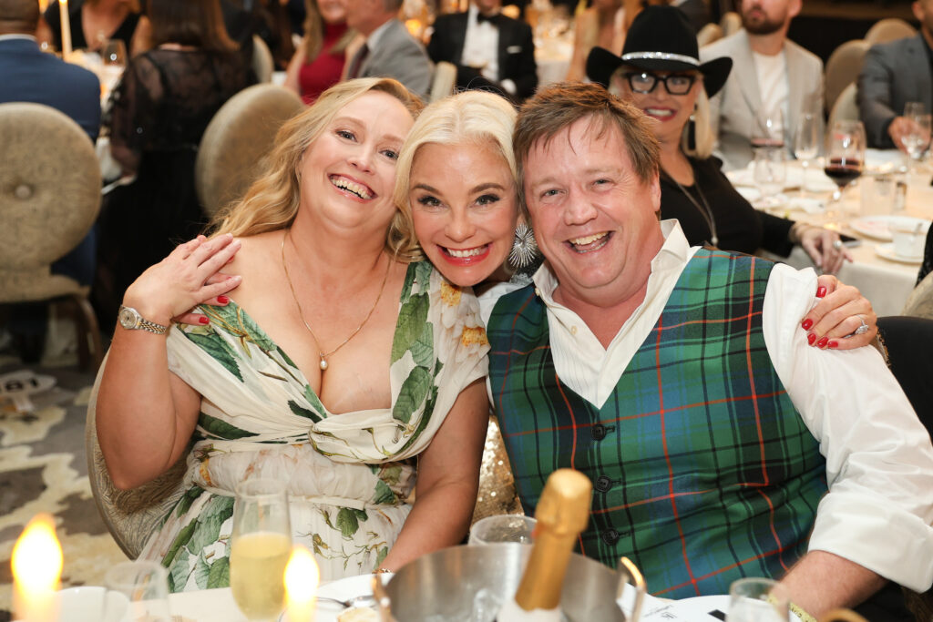 Kristina Davidson, Tama Lundquist, Ross Davidson at Houston PetSet's 20th anniversary gala. (Photo by Priscilla Dickson)
