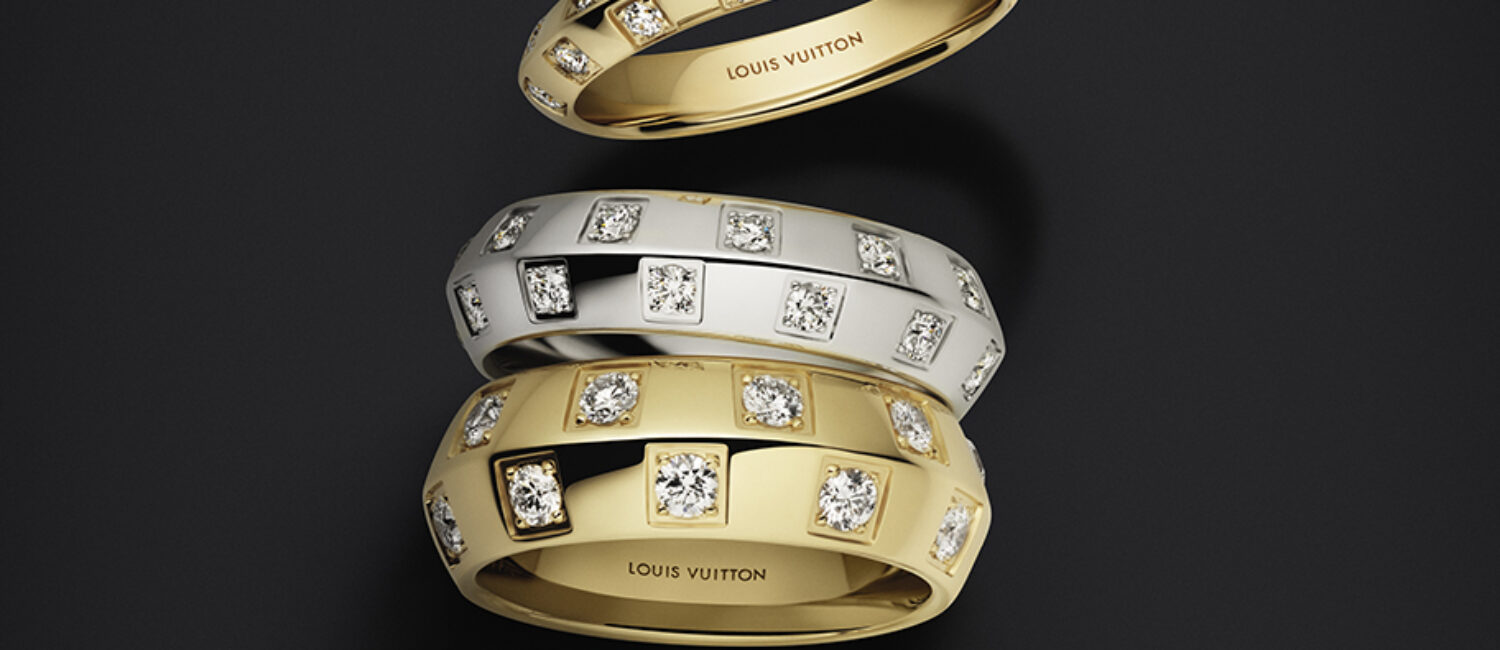 Le Damier de Louis Vuitton Rings in yellow gold  and diamonds or white gold and diamonds are part of the new Louis Vuitton fine jewelry collection.