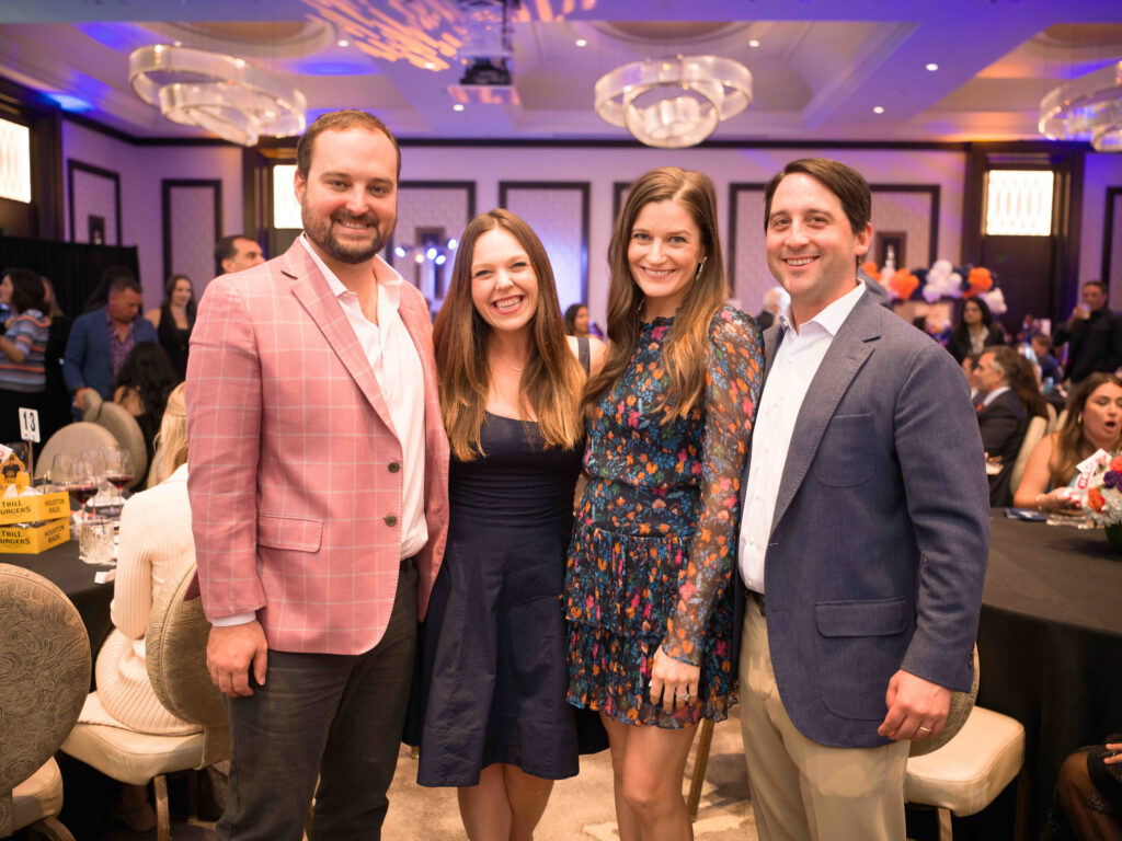 Matthew Lindley, Jayme Hunt, Peter & Helen Crain at the 'Team Up' fundraiser (Photo by Daniel Ortiz)