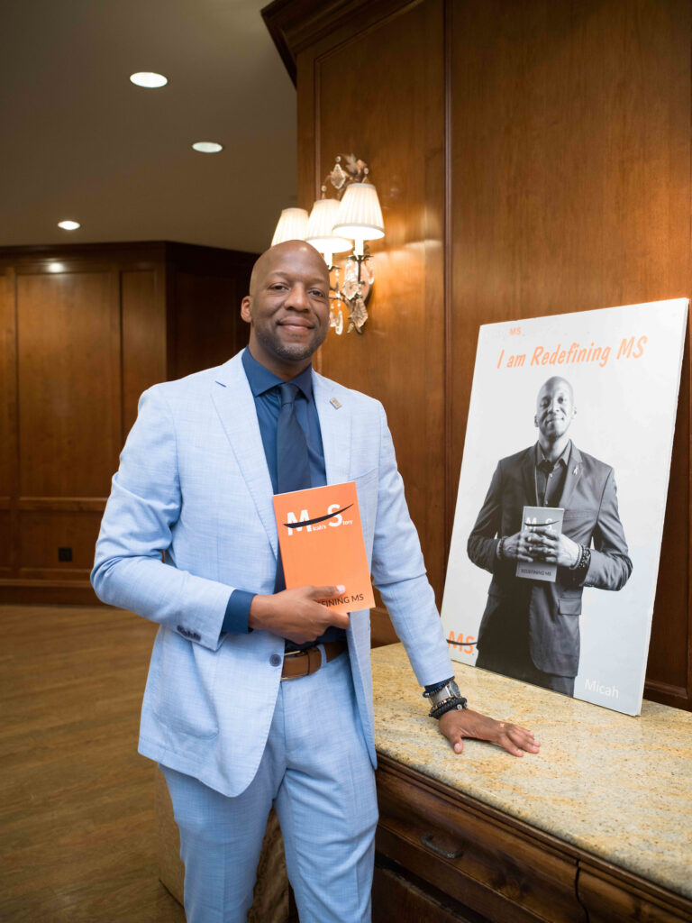 Keynote speaker Micah Love at the National MS Society 'Together for a Cure' luncheon (Photo by Daniel Ortiz)