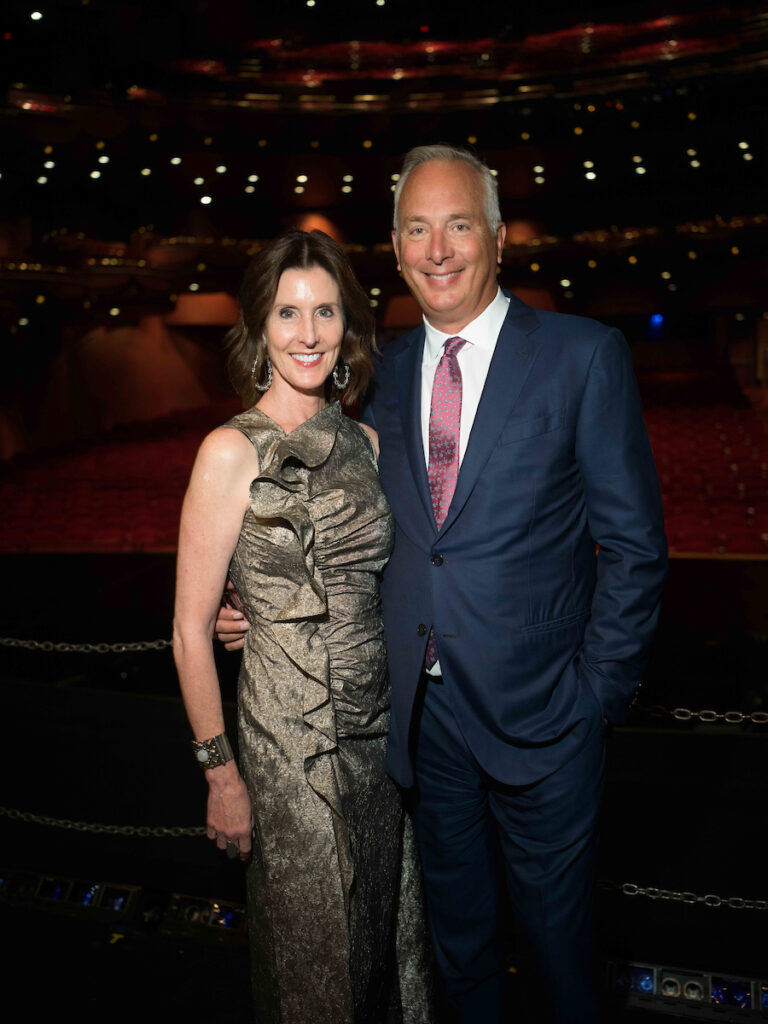 Underwriters of 'The Little Mermaid' production Phoebe & Bobby Tudor at Houston Ballet's opening night dinner. (Photo by Daniel Ortiz)