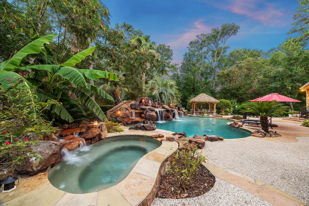 Outside, a resort-inspired paradise awaits. 