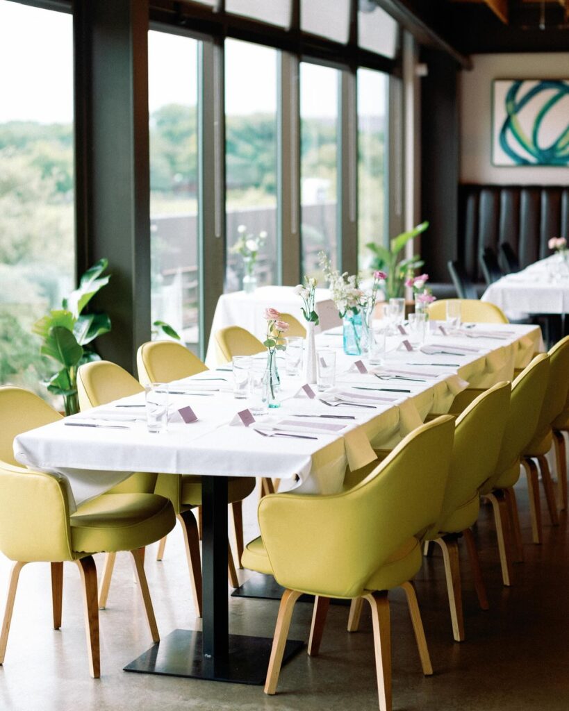 Press Cafe's Clearfork location has a splendid view from its second floor perch.