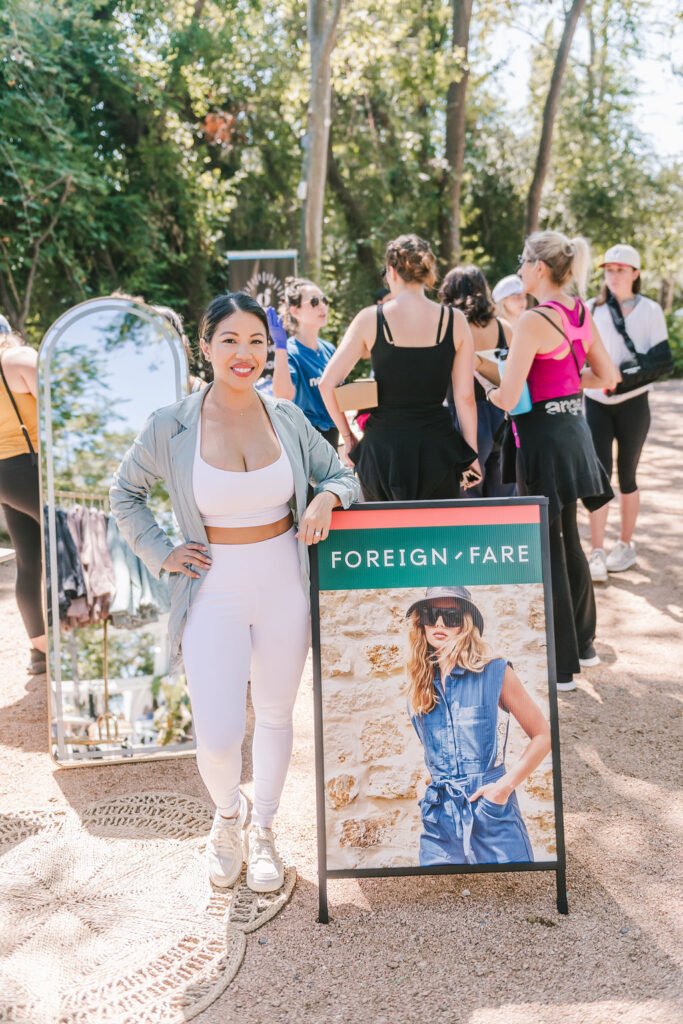 Co-founder of Foreign Fare Thy Mitchell at PaperCity's Nourish retreat. (Photo by Heather Robards)
