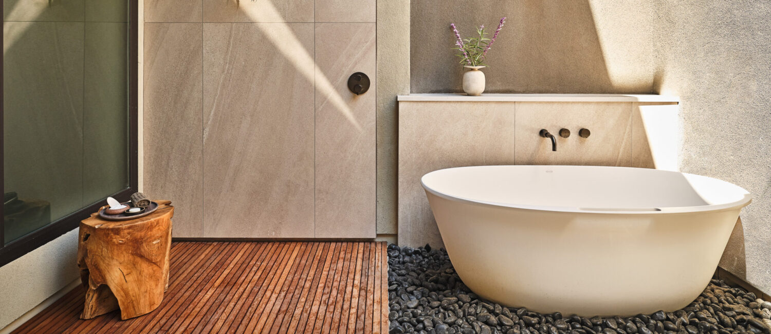 Overland Partners Stanly Ranch Napa Valley Bathroom Terrace (Photo by Overland Partners)