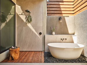 Overland Partners Stanly Ranch Napa Valley Bathroom Terrace (Photo by Overland Partners)
