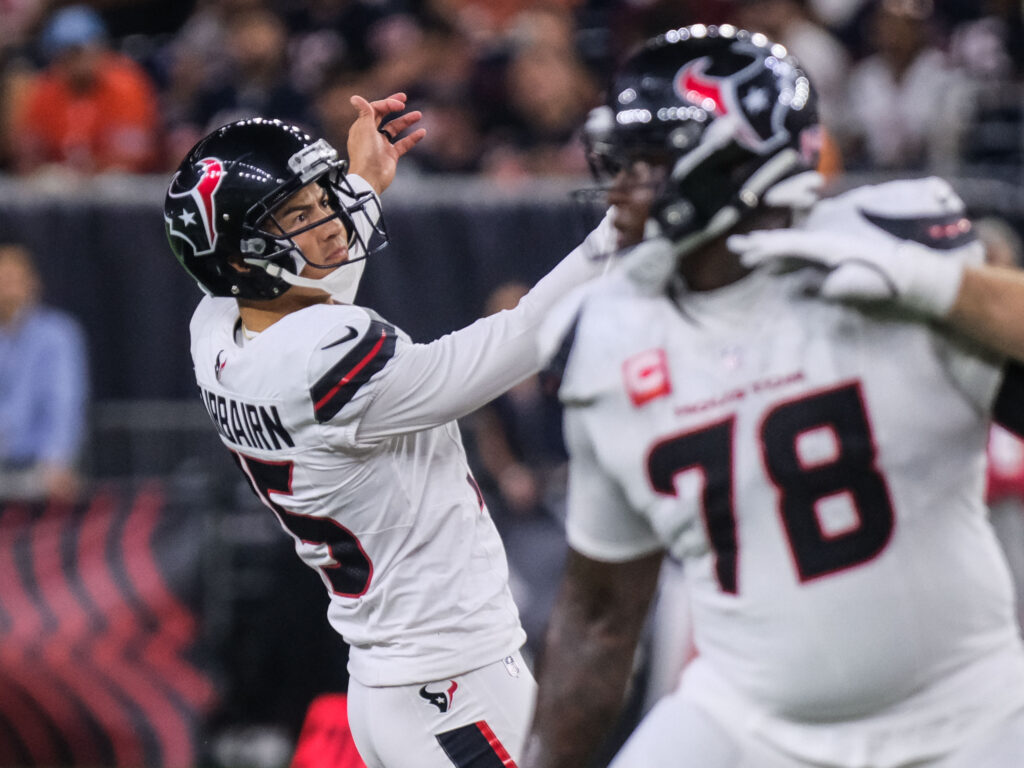 Kicker Ka'imi Fairbairn is becoming a major difference maker for the Houston Texans. (Photo by F. Carter Smith)