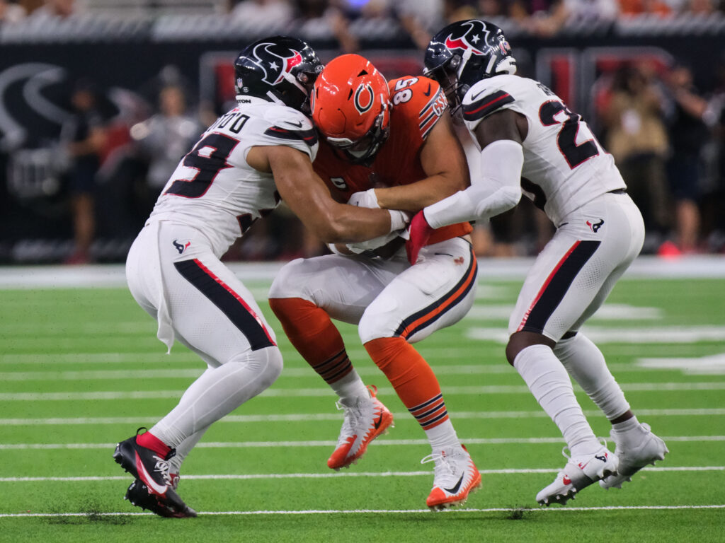 The Texans' defense is a swarming group, (Photo by F.Carter Smith)