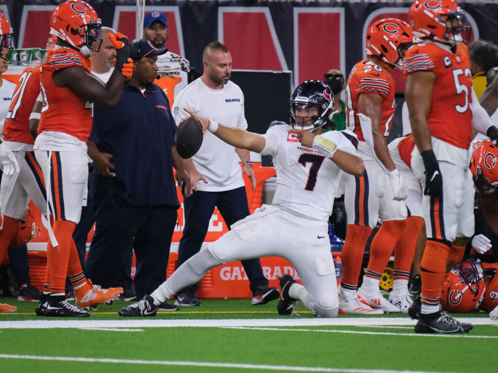 Houston Texans quarterback C.J. Stroud makes his teammates believe. (Photo by F. Carter Smith)