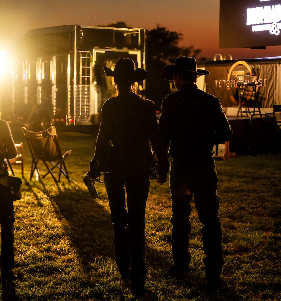 "I don't know a hero cowboy friend of mine that doesn't have a strong woman," Adan Banuelos says of girlfriend Bella Hadid. (Photo by Walt Burns)