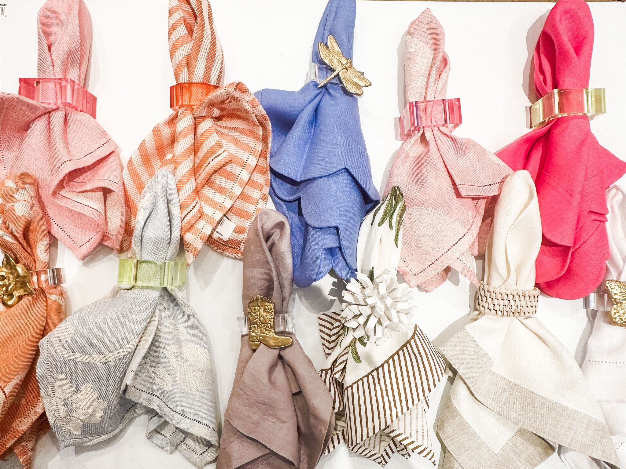 linens and napkin rings