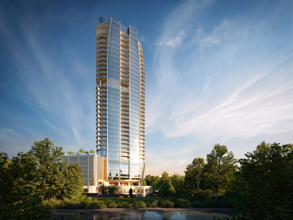 The 37-story St. Regis Residences, Houston promise to deliver a new level of luxury to Houston condominium living. with ground breaking in 2025. (Rendering courtesy of Shimahara Visual)