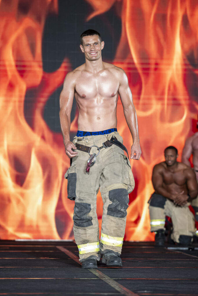 Houston Firefighter Calendar's Mr. July heats up the scene at the Red Hot Gala benefiting the Houston Professional Firefighters Association (Photo by CatchLight GroFirefighters Association (Photo by CatchLight Group))