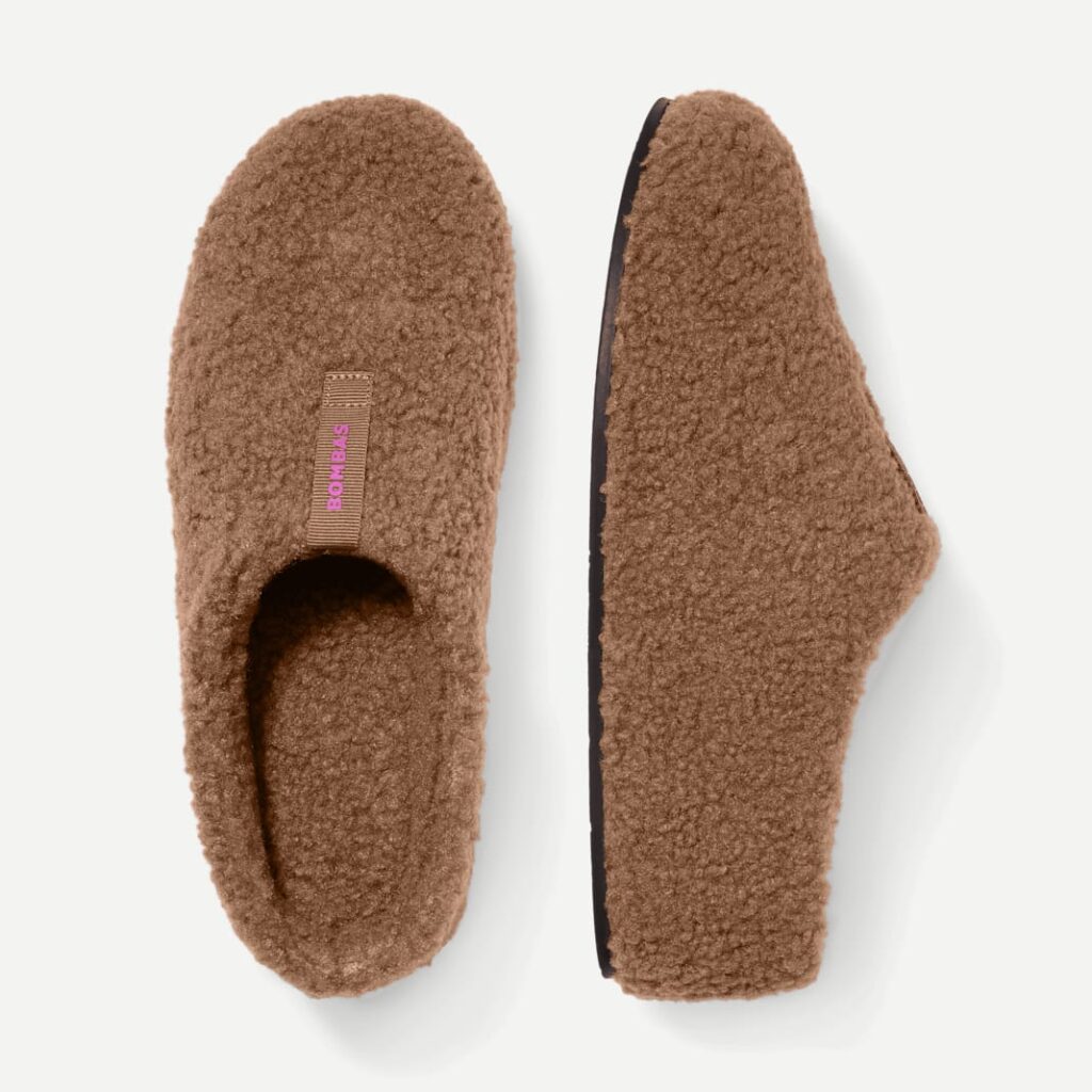 The Women's Sunday Slipper is a cozy, stylish slipper made for comfort, with proceeds supporting fair labor practices and sustainability. (Photo courtesy BOMBAS)