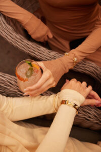 Surya and the Moon bangles on display. (Photo by Nneoma Aiiwe)
