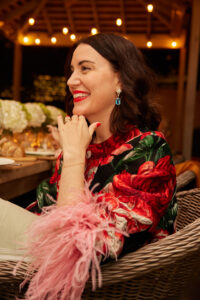 Valerie Dittner in Surya and the Moon earrings. (Photo by Nneoma Aiiwe)