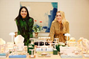 Surya and the Moon founders Sneha Calarese and Keri Clavin at their trunk show at Natalie Steen’s The Note Pad. (Photo by Nneoma Aiiwe)
