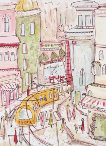 Art Print Cityscape by Nike Adawi ($85)