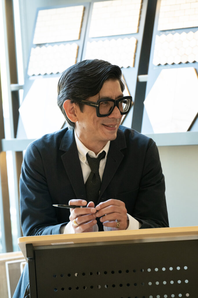 PaperCity Editor-in-Chief Billy Fong had the honor of moderating the event and diving into Pulp Designs and how they got started. (Photo by George Fiala)