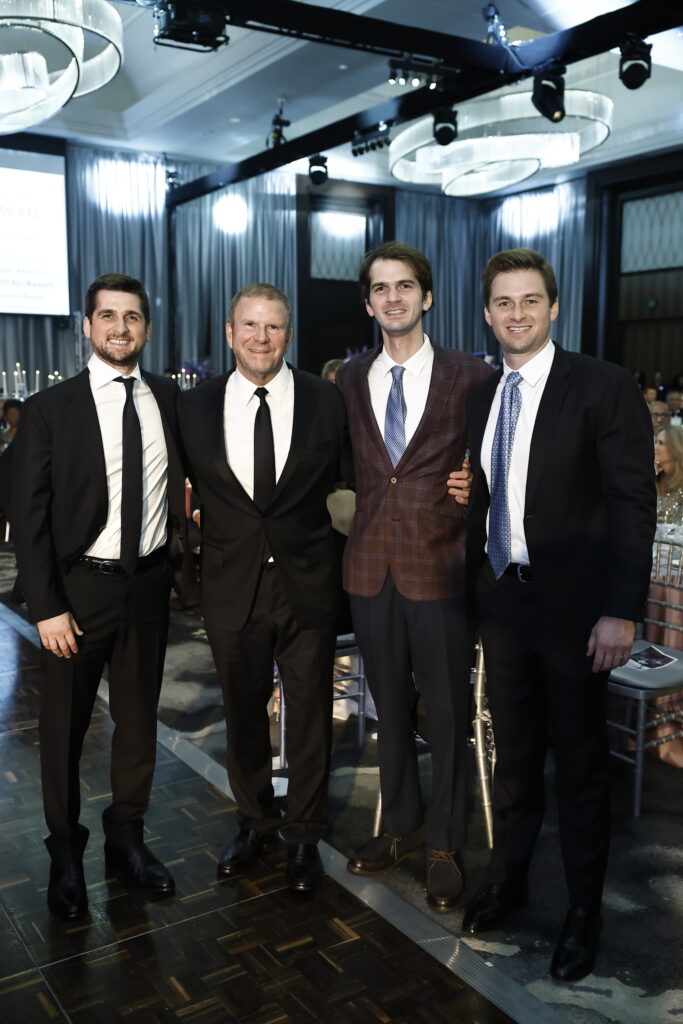 Blake Fertitta, Tilman Fertitta, Michael Fertitta, Patrick Fertitta at the Houston Children’s Charity gala. (Photo by Michelle Watson, CatchlightGroup.com)