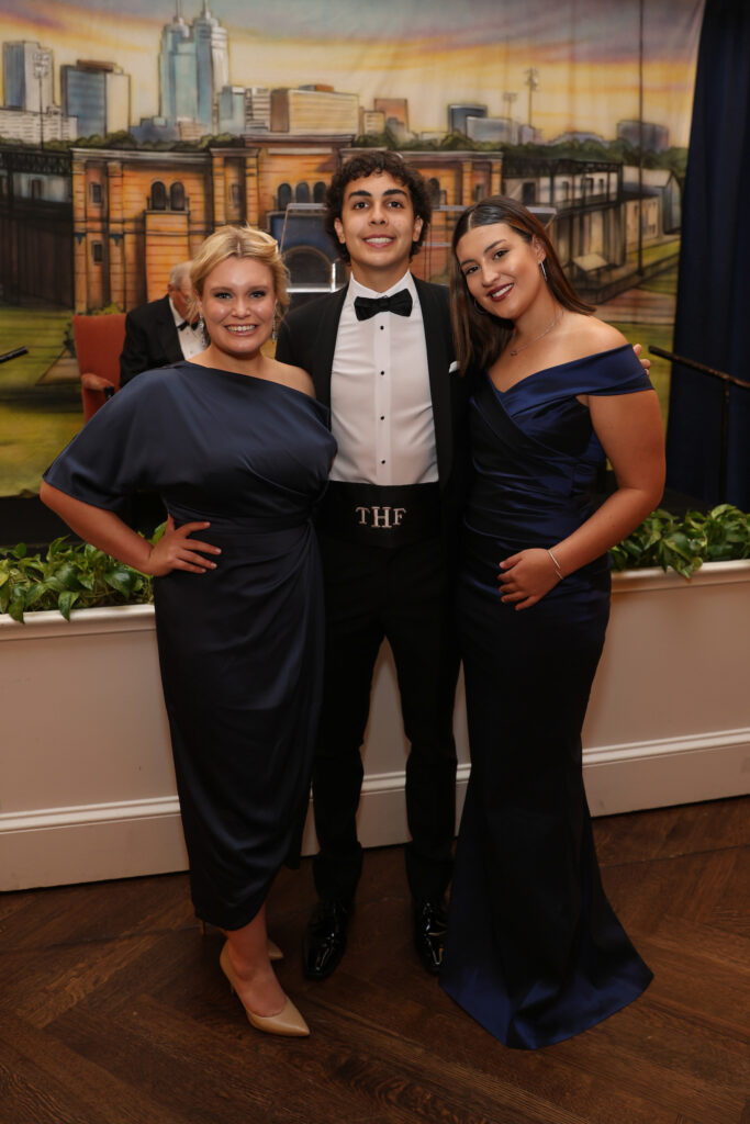 Blak Hetherington, Thomas Hetherington, Ella Rose Hetherington at 'An Evening for Rice's Honor.' (Photo by Priscilla Dickson)