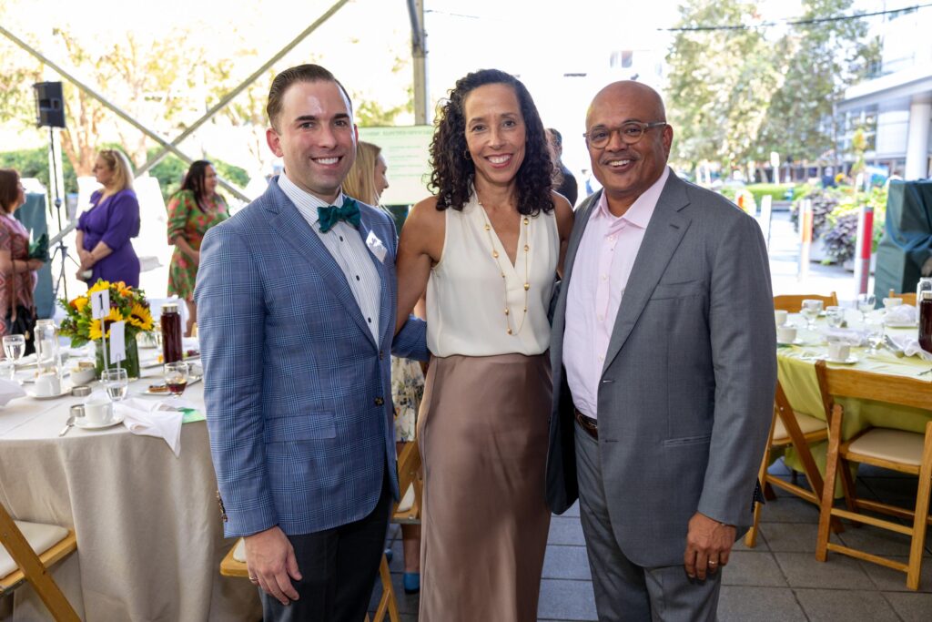 Bradley Houston, Lisa Wallace, Barron Wallace at the Houston Parks Board annual luncheon (Photo by Jenny Antill)
