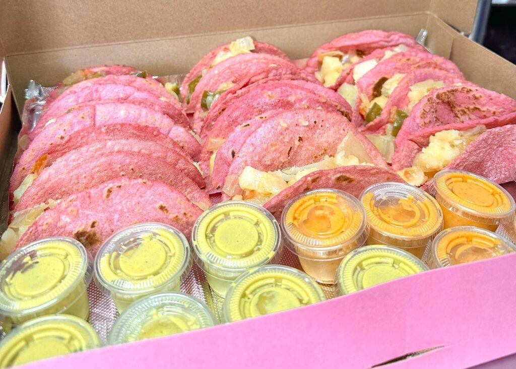 Cafecitio is known for its pink hued tacos. Soon they'll move into new digs.