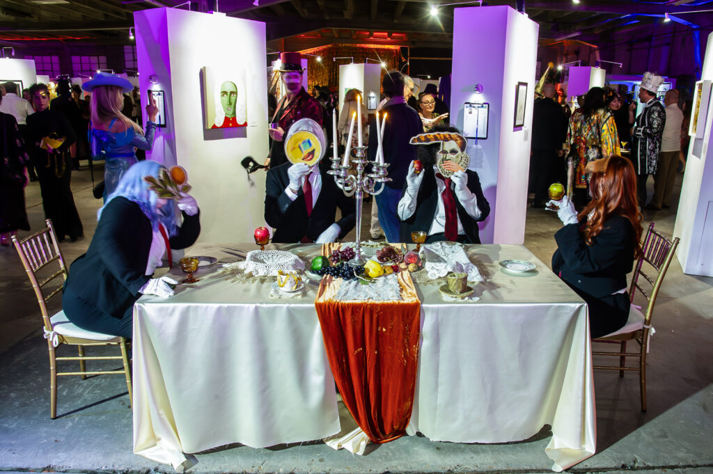 Dada Table at the 2024 Orange Show Gala: DaliDada (Photo by Bill Stafford)