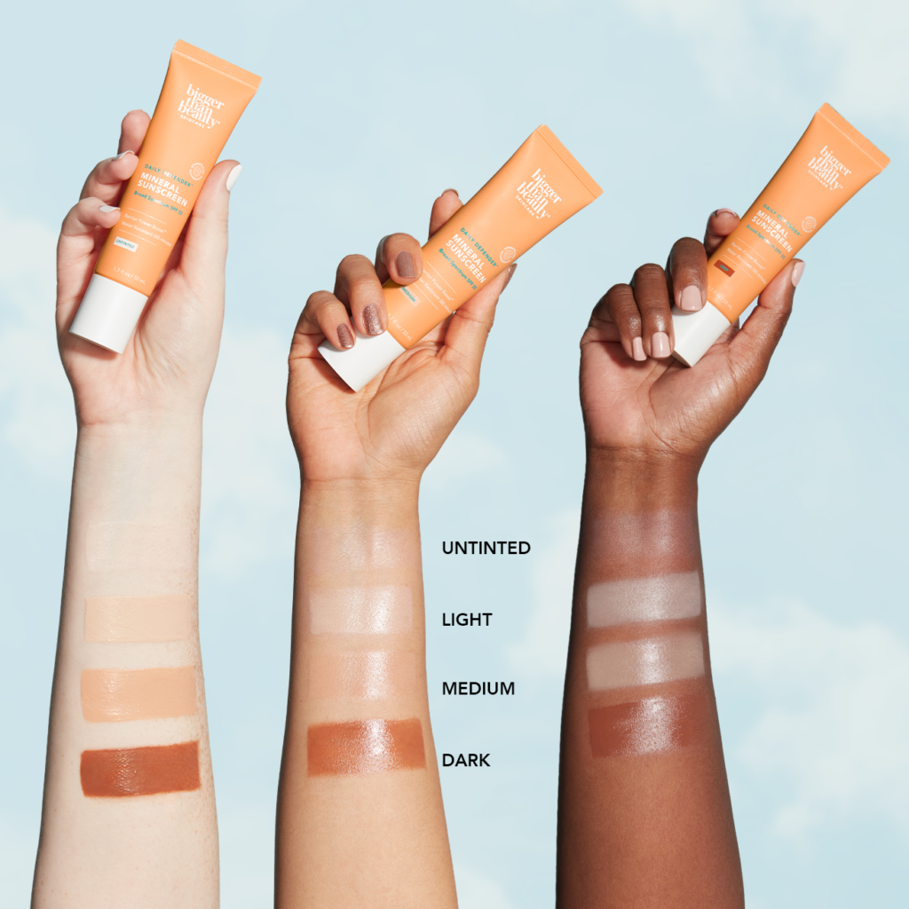 The Daily Defender Mineral Sunscreen SPF 50 offers high-performance sun protection in tinted and untinted options. (Photo courtesy Thrive Causemetics)