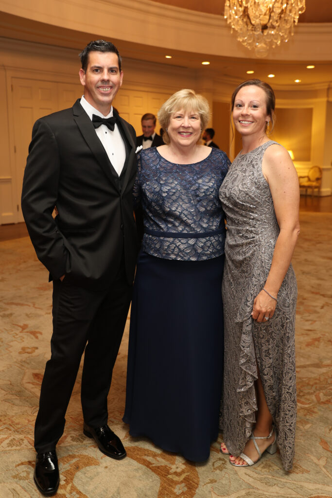 Daniel Burch, honoree Dana Burch, Heather Burch at 'An Evening for Rice's Honor.' (Photo by Priscilla Dickson)