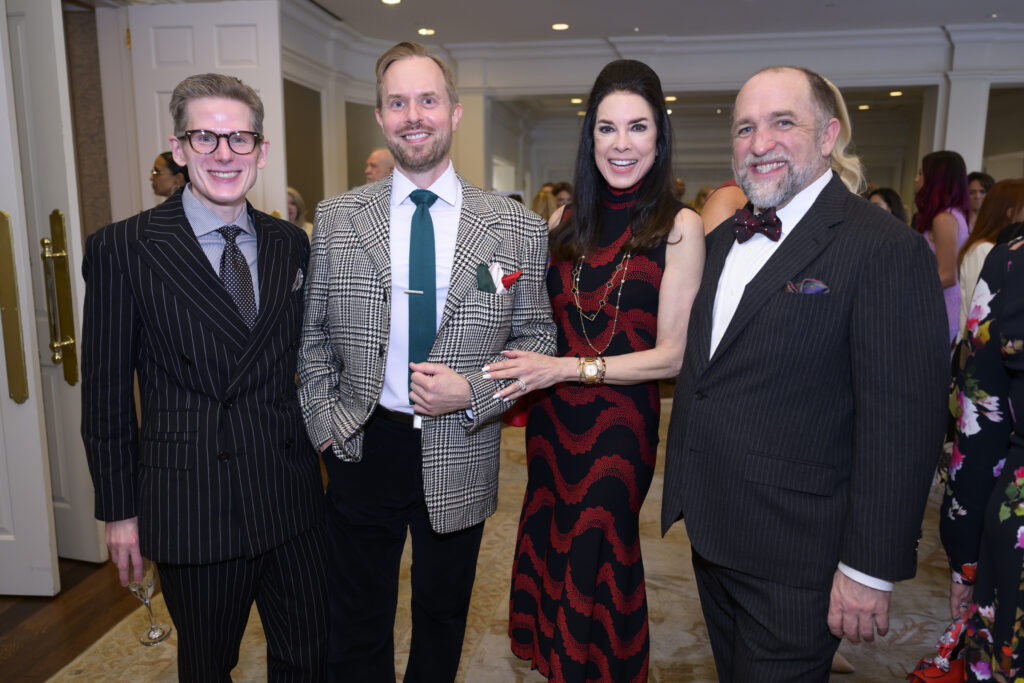 Daniel Irion, Michael Broderick, Karen Payne, Kirk Kveton at the Italian Cultural & Community Center Luncheon at River Oaks Country Club on October 22, 2024 (Photo by Michelle Watson, CatchLightGroup.com)