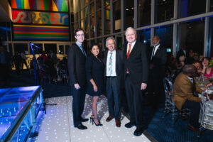 David James & Judge Linda Hidalgo, Honoree Adan Medrano & Richard Jimenez; Photo by Johnny Tran