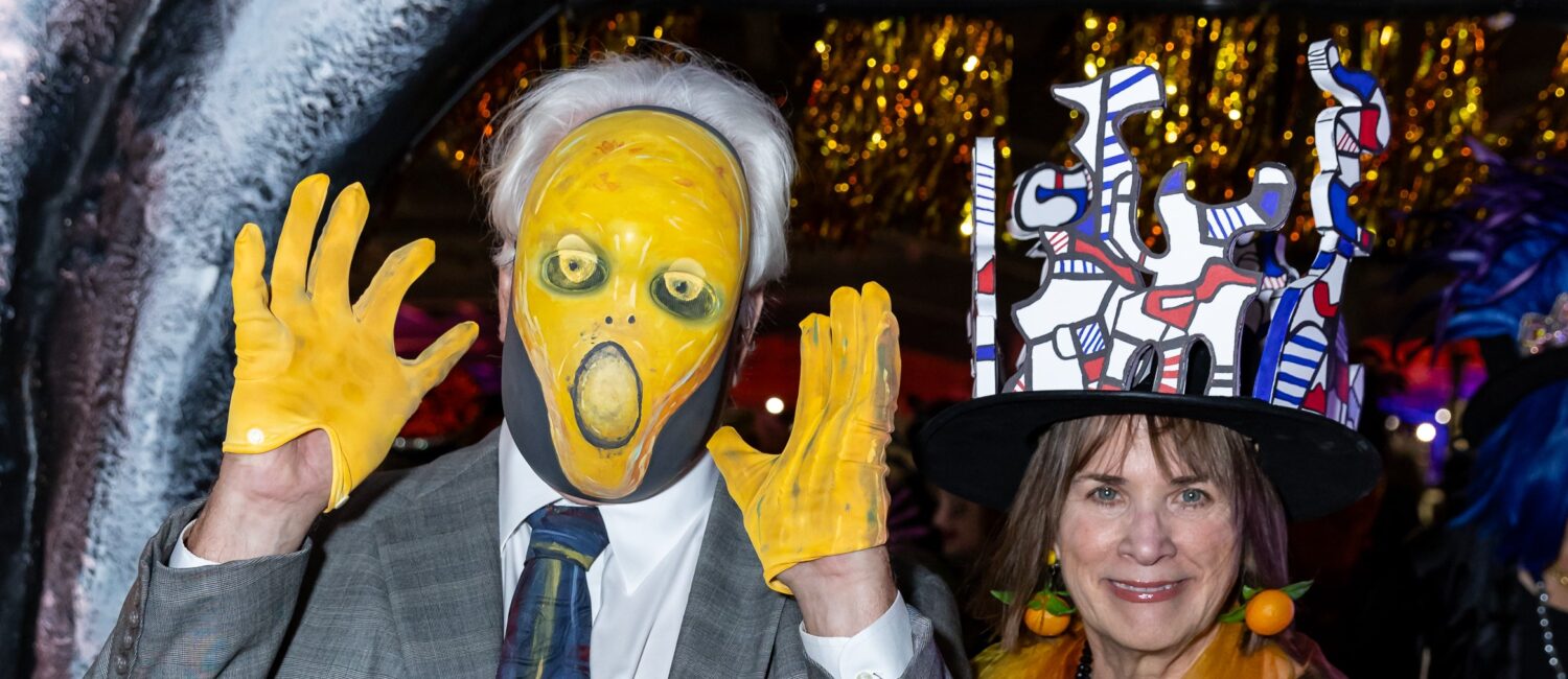 David & Susanne Theis make the sceene at the Orange Show Gala: DaliDada.(Photo by Emily Jaschke)