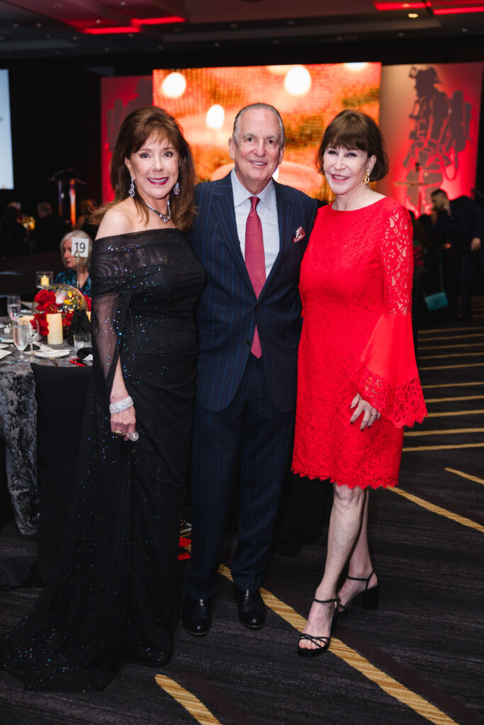 Elizabeth & Alan Stein, Shelby Hodge  at the Houston Professional Fire Fighters Association Charitable Foundation Gala (Photo by CatchLight Group)