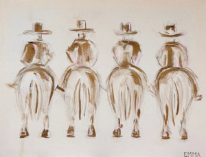 Emma Katherine Cowtown Cowboys Print ($150)