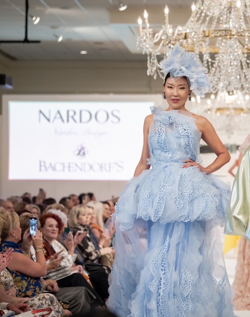 Dress by Nardos and jewels by Bachendorf's  (Photo by Thomas Garza and Rob Wythe / Wythe Portrait Studio)