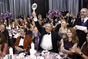 High bidder Mike Lowenberg at the Houston Children’s Charity gala.