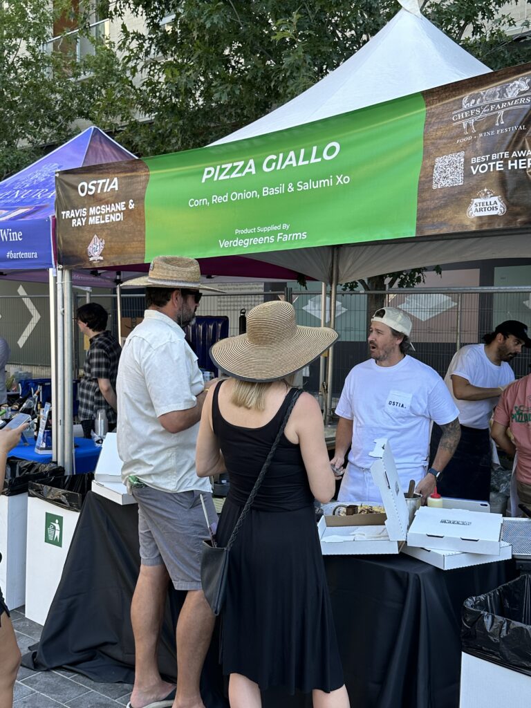 Pizza from Ostia at the Houston Chefs for Farmers event at Autry Park. (Photo by Shelby Hodge)