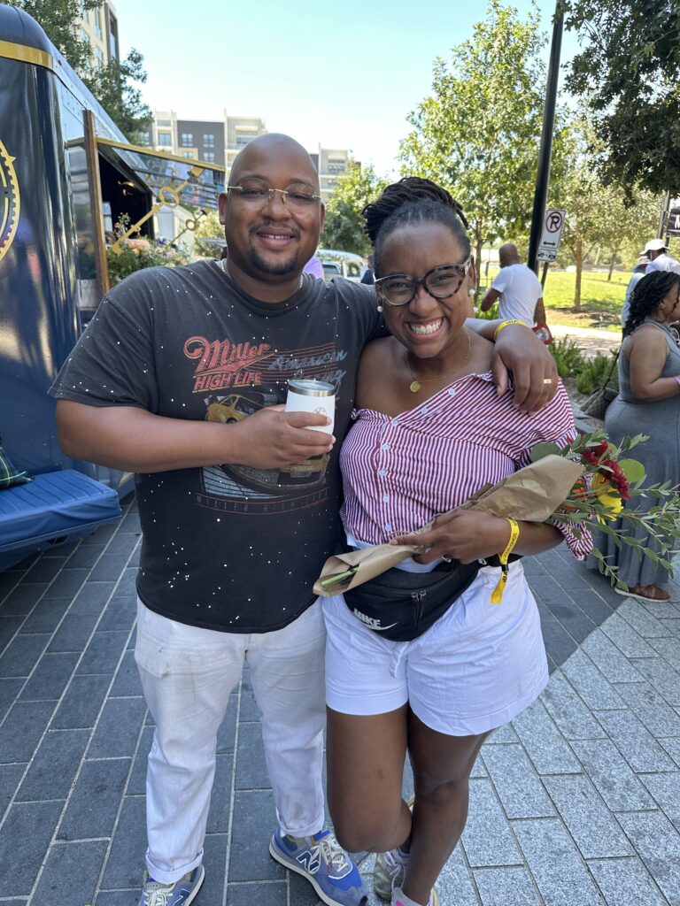 Christopher & Jasmine McClain at the Houston Chefs for Farmers festival. (Photo by Shelby Hodge)