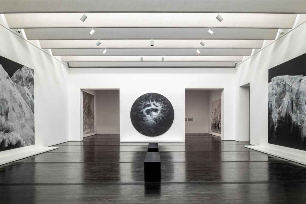 An installation view of "Tacita Dean: Blind Folly" at The Menil Collection in Houston. (Photo by Paul Hester, courtesy The Menil Collection)